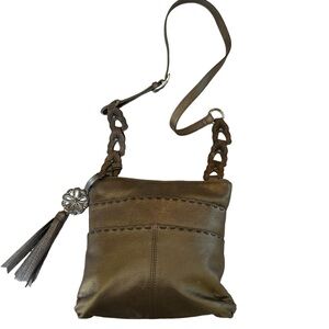 Brighton Bronze Leather "Koda" Crossbody Bag